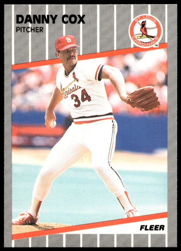 1989 Fleer Danny Cox #447 (Front)