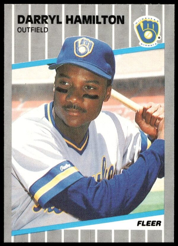 1989 Fleer Darryl Hamilton #187 (Front)