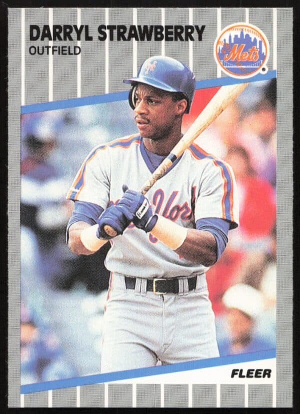 1989 Fleer Darryl Strawberry #49 (Front)