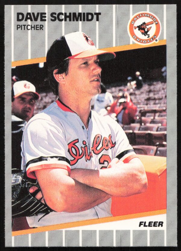 1989 Fleer Dave Schmidt #618 (Front)