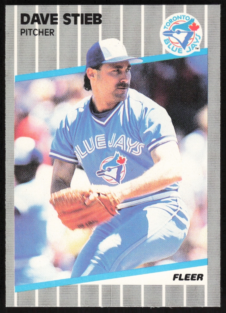 1989 Fleer Dave Stieb #244 (Front)