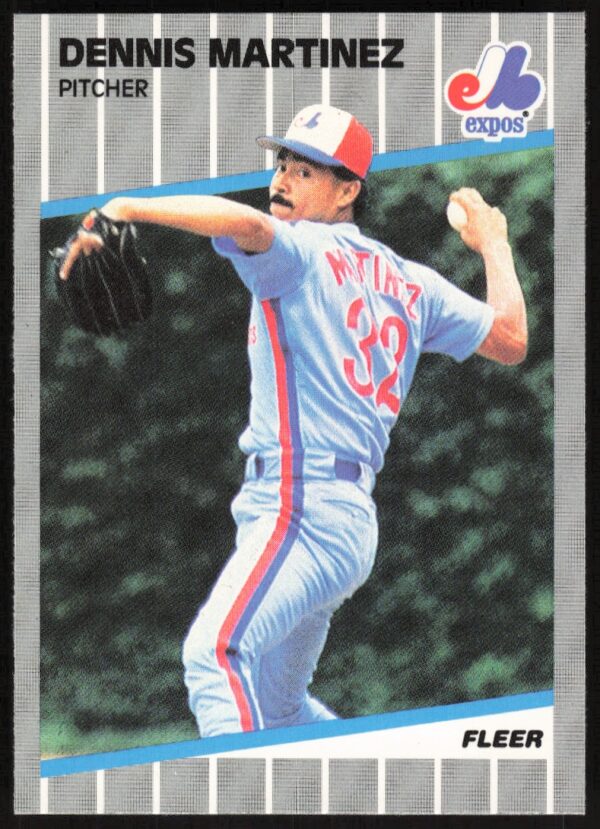 1989 Fleer Dennis Martinez #385 (Front)