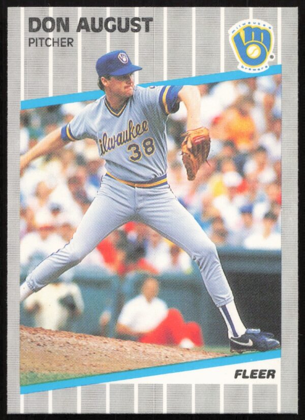 1989 Fleer Don August #177 (Front)