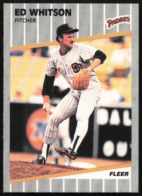 1989 Fleer Ed Whitson #321 (Front)