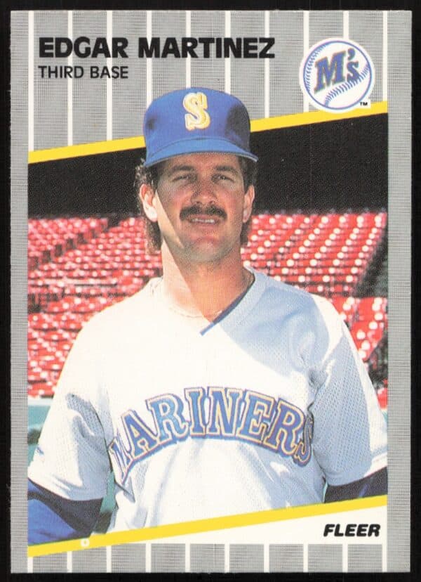 1989 Fleer Edgar Martinez #552 (Front)