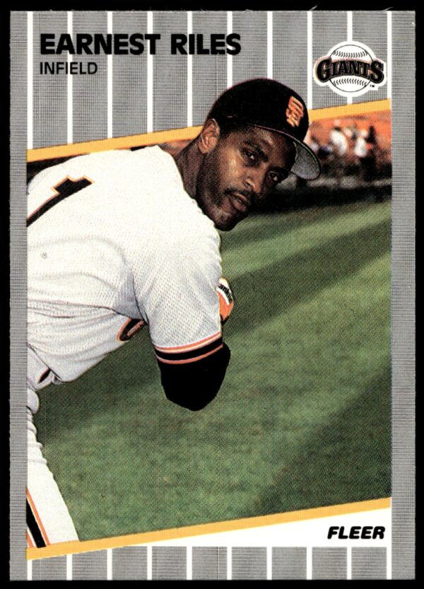 1989 Fleer Ernest Riles #341 (Front)