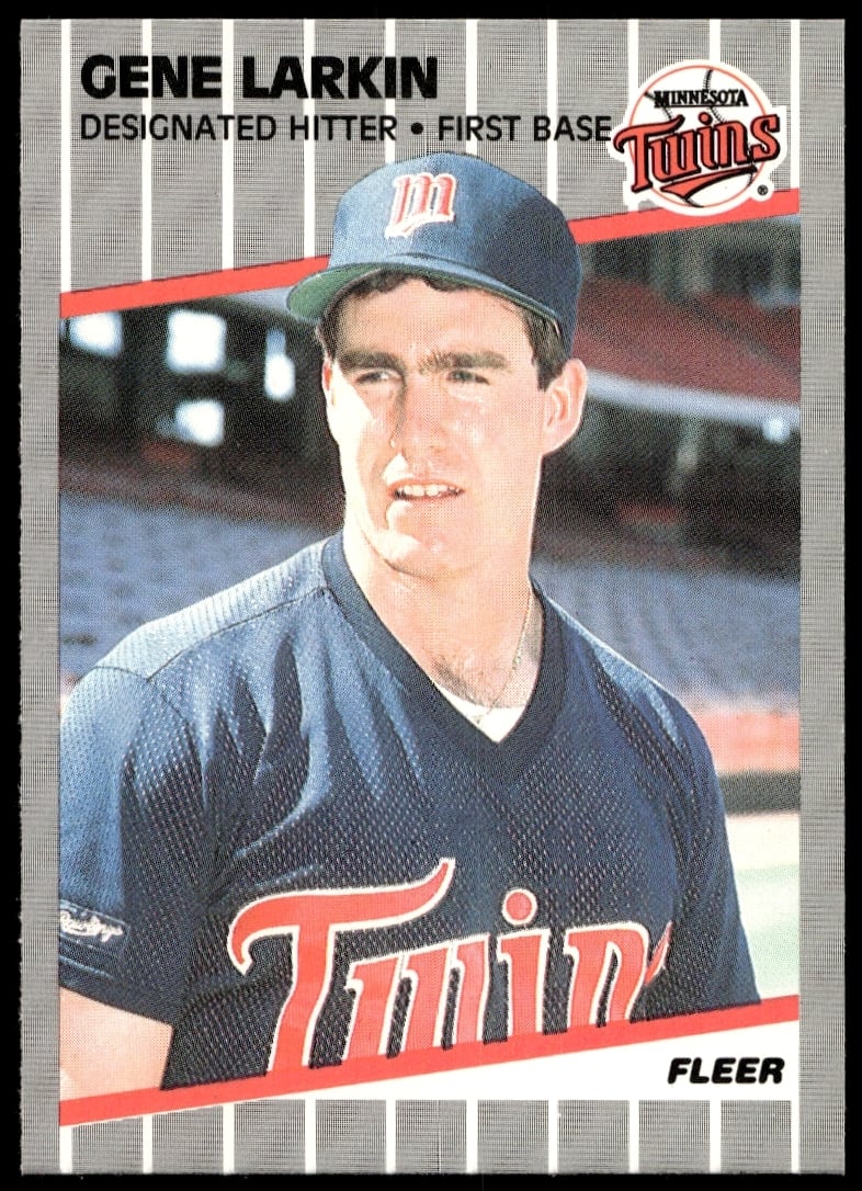 1989 Fleer Gene Larkin #117 (Front)