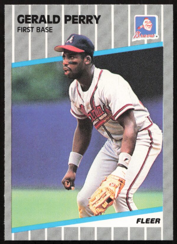 1989 Fleer Gerald Perry #597 (Front)