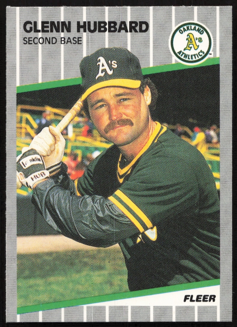 1989 Fleer Glenn Hubbard #12 (Front)