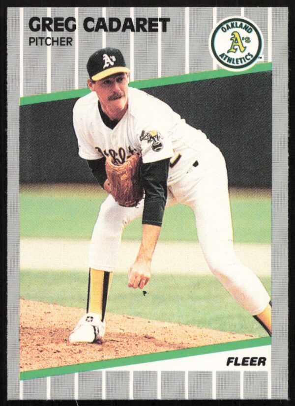 1989 Fleer Greg Cadaret #4 (Front)