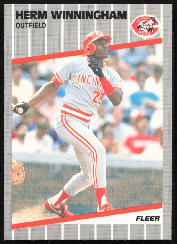 1989 Fleer Herm Winningham #175 (Front)