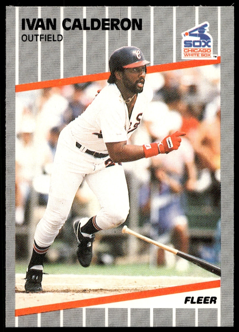 1989 Fleer Ivan Calderon #493 (Front)