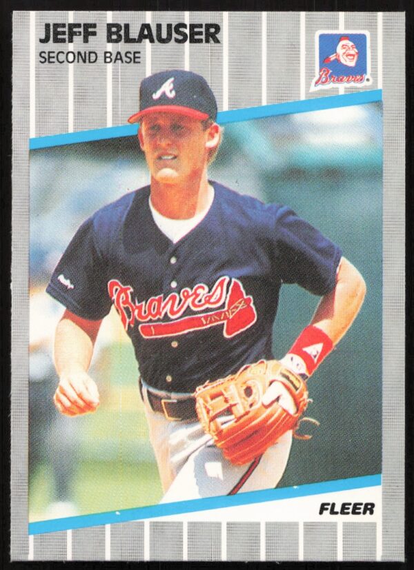 1989 Fleer Jeff Blauser #588 (Front)