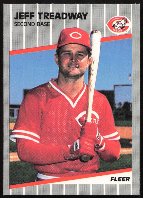 1989 Fleer Jeff Treadway #173 (Front)