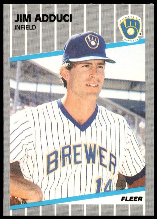 1989 Fleer Jim Adduci #176 (Front)