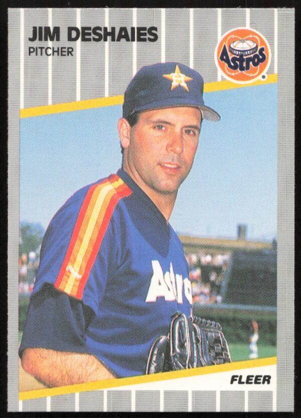 1989 Fleer Jim Deshaies #356 (Front)