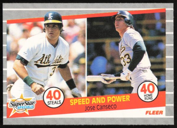 1989 Fleer Jose Canseco #628 (Front)