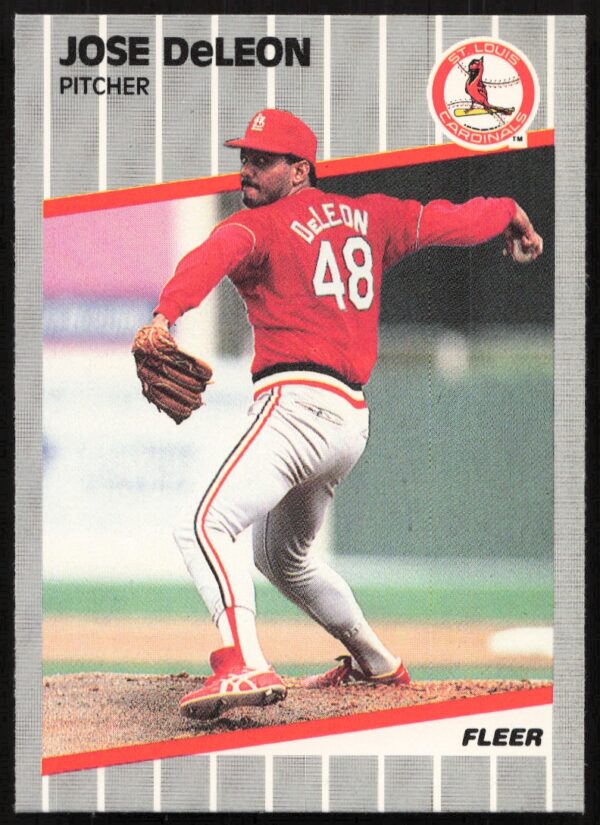 1989 Fleer Jose DeLeon #449 (Front)