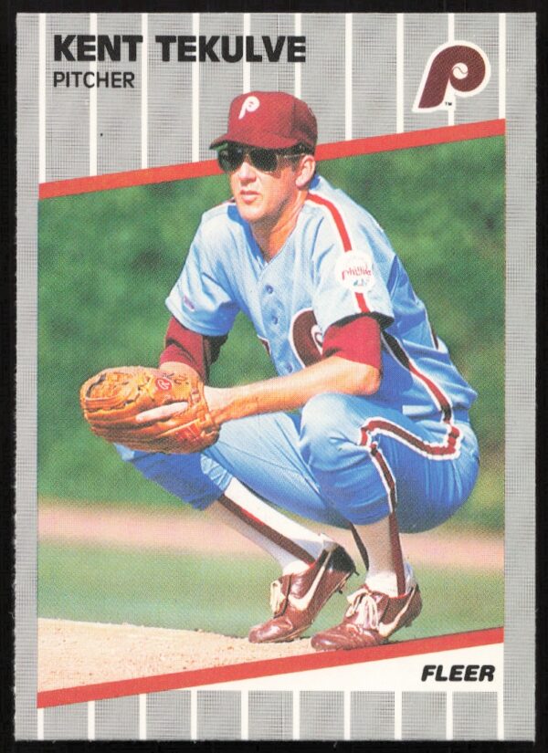 1989 Fleer Kent Tekulve #583 (Front)