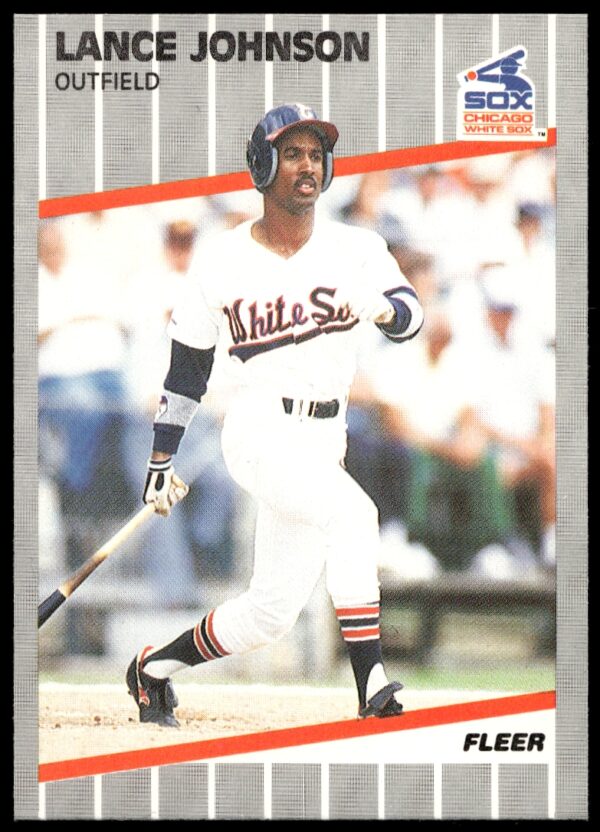 1989 Fleer Lance Johnson #499 (Front)