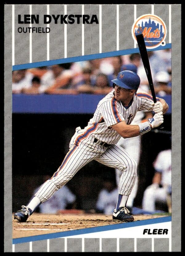 1989 Fleer Len Dykstra #33 (Front)