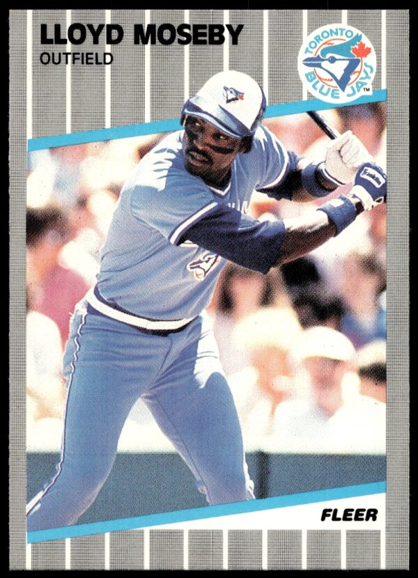 1989 Fleer Lloyd Moseby #241 (Front)