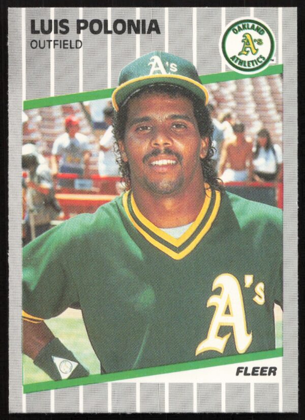 1989 Fleer Luis Polonia #21 (Front)