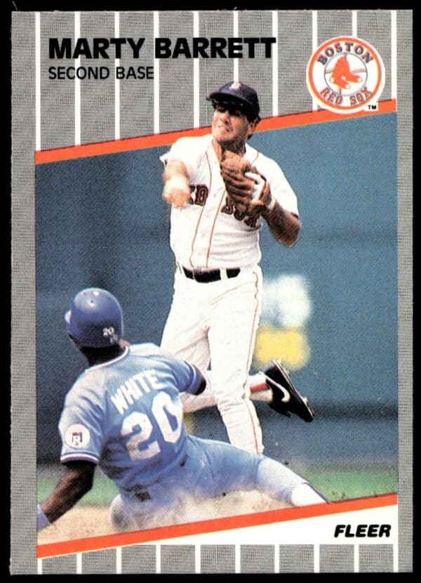 1989 Fleer Marty Barrett #78 (Front)