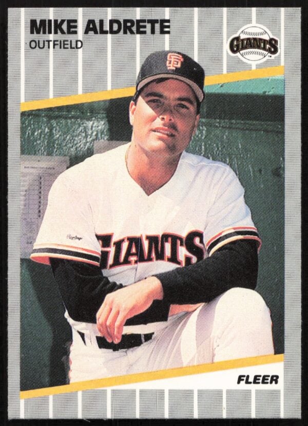 1989 Fleer Mike Aldrete #323 (Front)