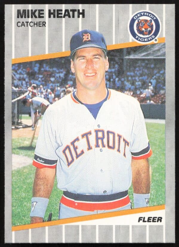 1989 Fleer Mike Heath #132 (Front)