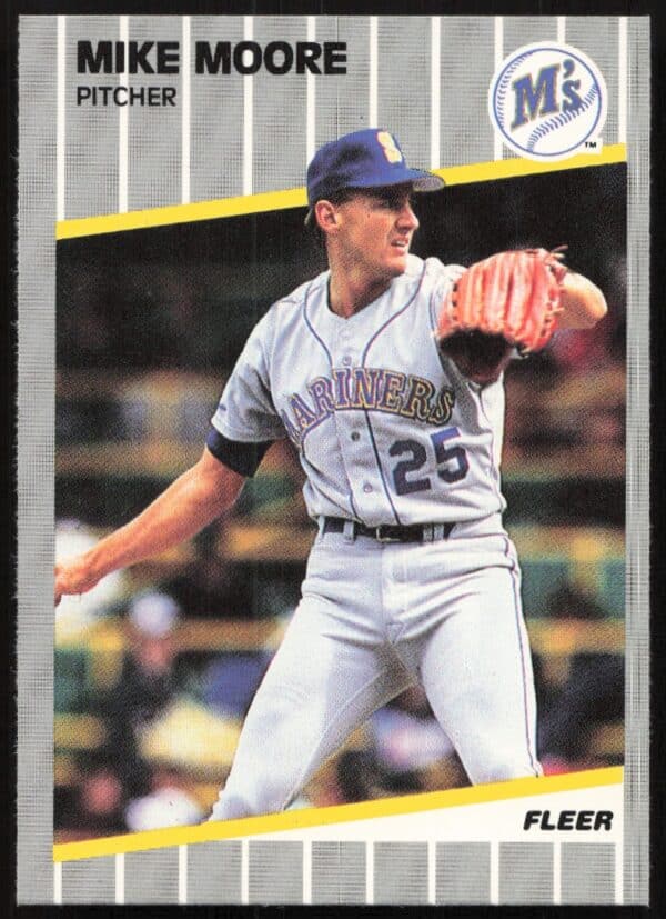 1989 Fleer Mike Moore #554 (Front)