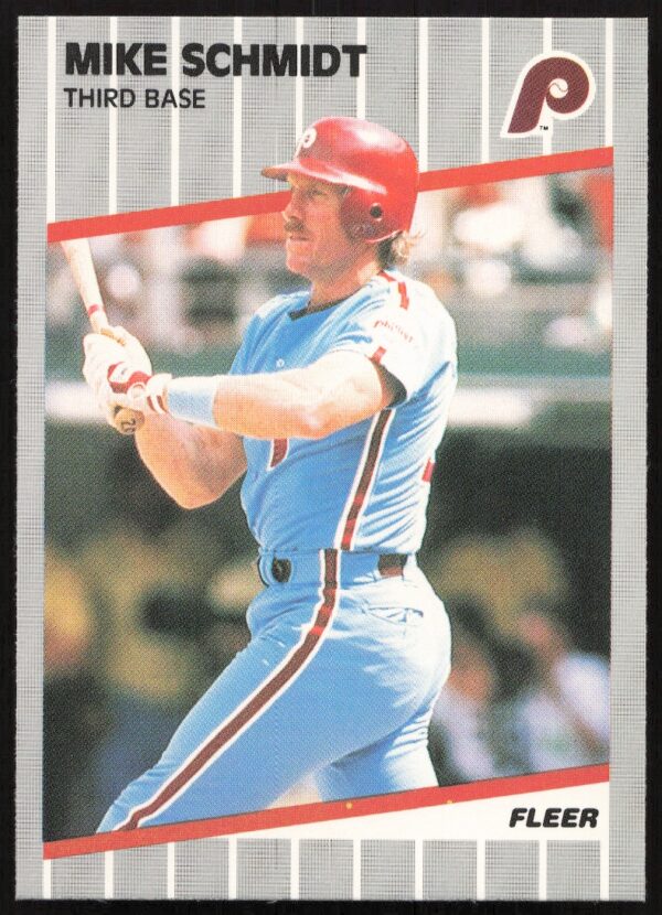 1989 Fleer Mike Schmidt #582 (Front)