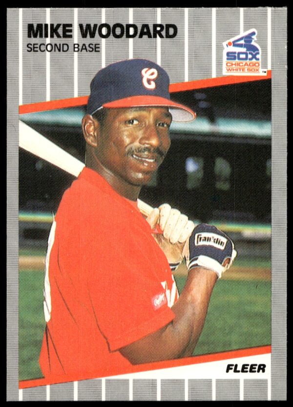 1989 Fleer Mike Woodard #513 (Front)