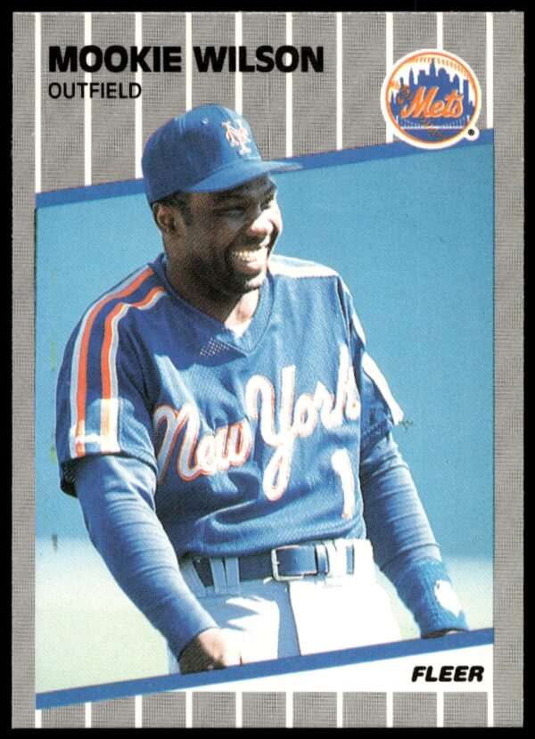 1989 Fleer Mookie Wilson #52 (Front)