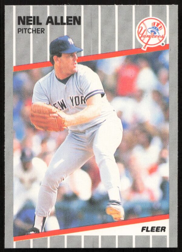 1989 Fleer Neil Allen #250 (Front)