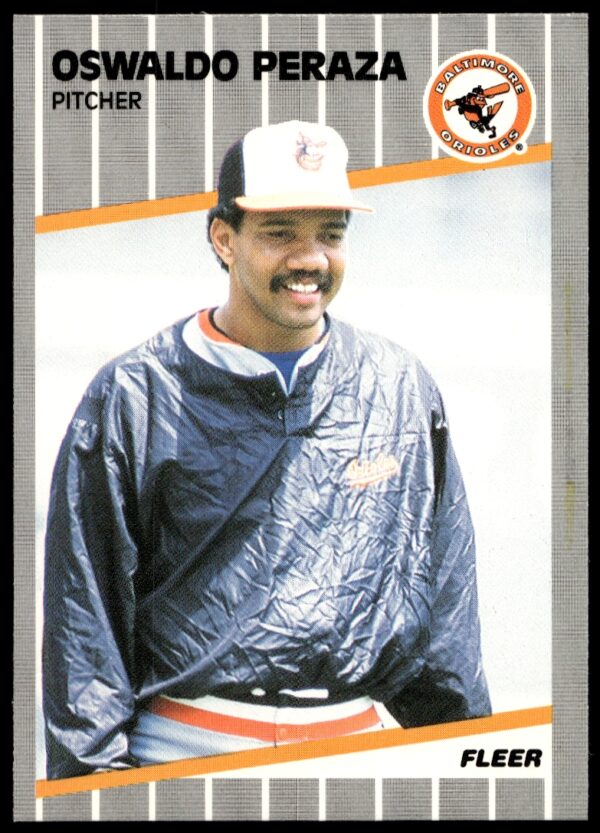 1989 Fleer Oswaldo Peraza #615 (Front)