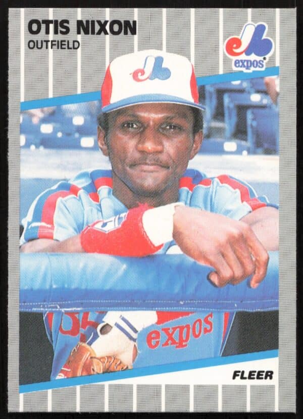 1989 Fleer Otis Nixon #387 (Front)