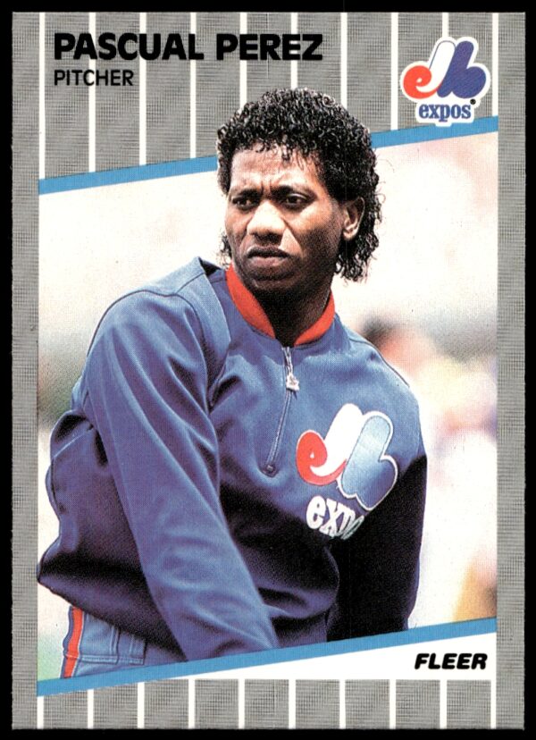 1989 Fleer Pascual Perez #390 (Front)