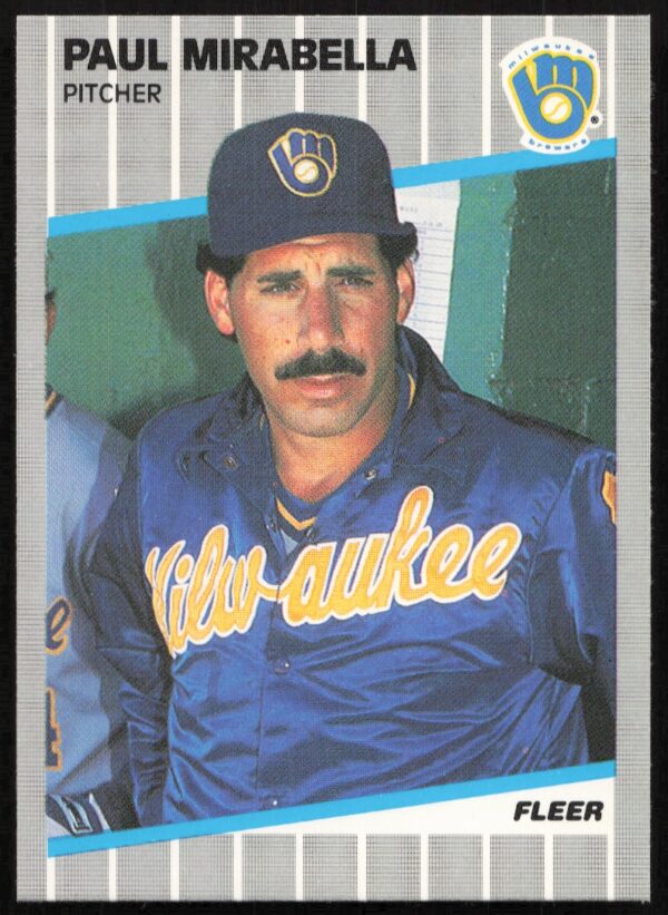 1989 Fleer Paul Mirabella #192 (Front)