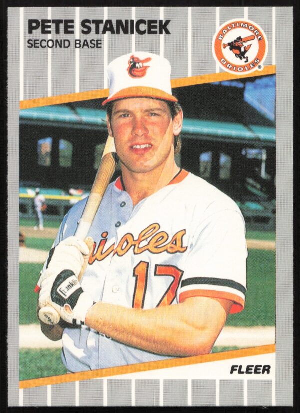 1989 Fleer Pete Stanicek #622 (Front)