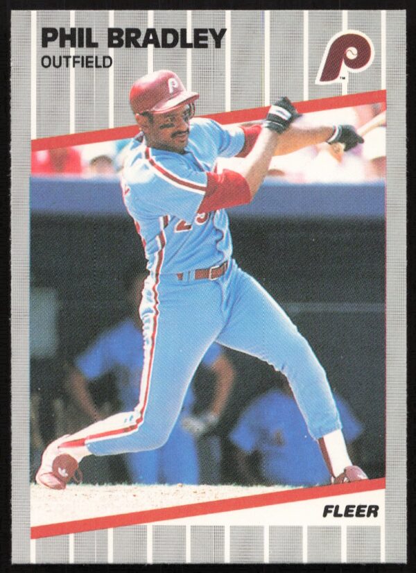 1989 Fleer Phil Bradley #563 (Front)