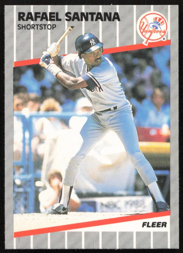 1989 Fleer Rafael Santana #268 (Front)