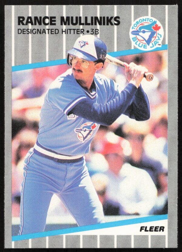 1989 Fleer Rance Mulliniks #242 (Front)