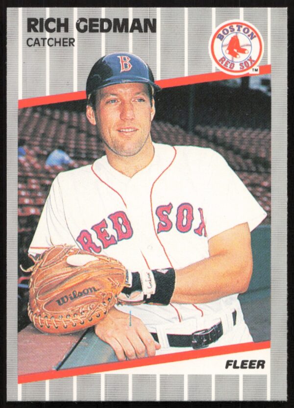 1989 Fleer Rich Gedman #89 (Front)