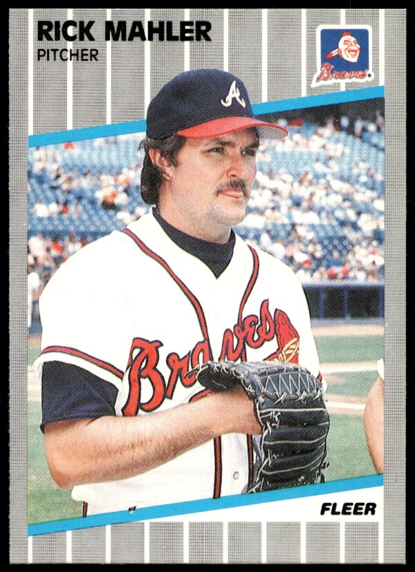 1989 Fleer Rick Mahler #595 (Front)