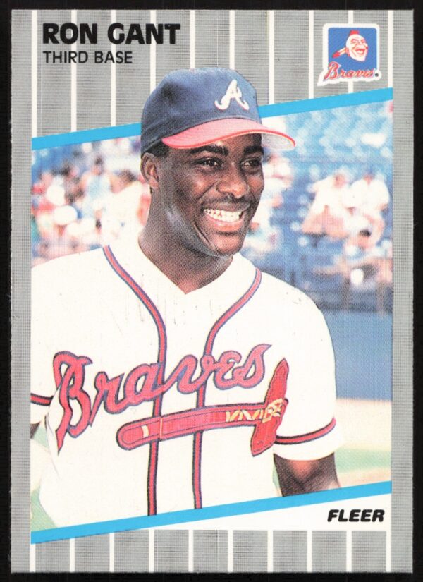 1989 Fleer Ron Gant #590 (Front)