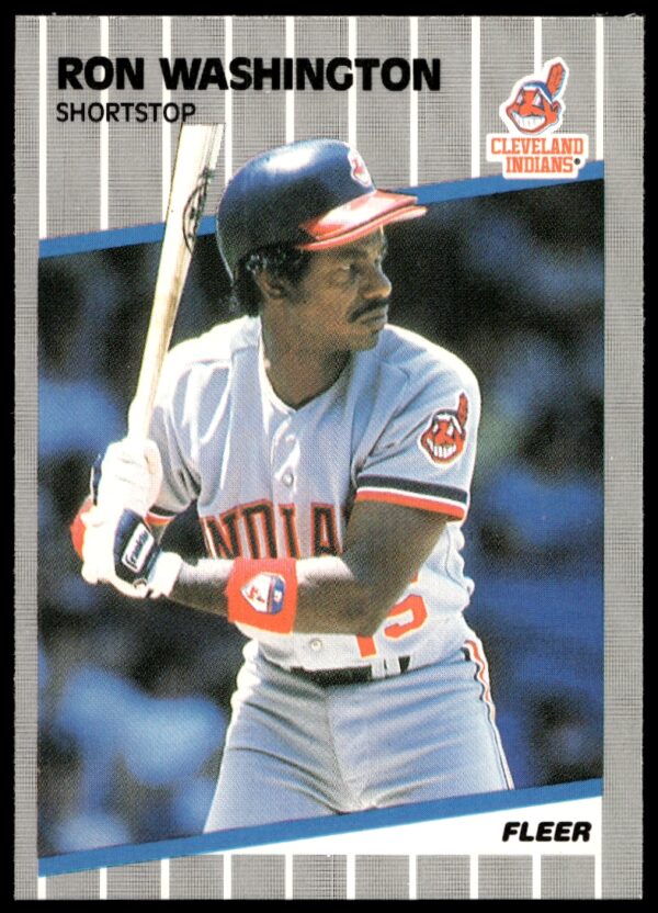 1989 Fleer Ron Washington #416 (Front)