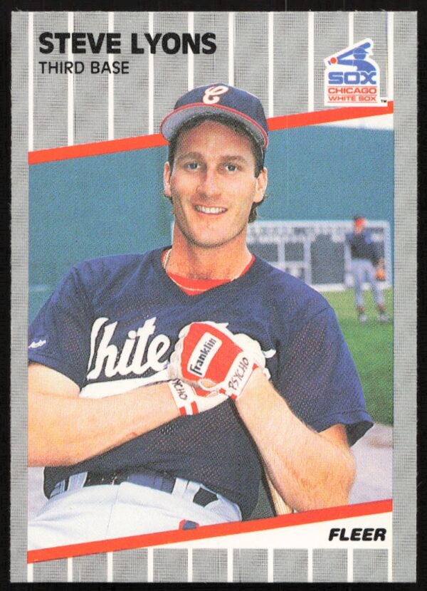 1989 Fleer Steve Lyons #502 (Front)