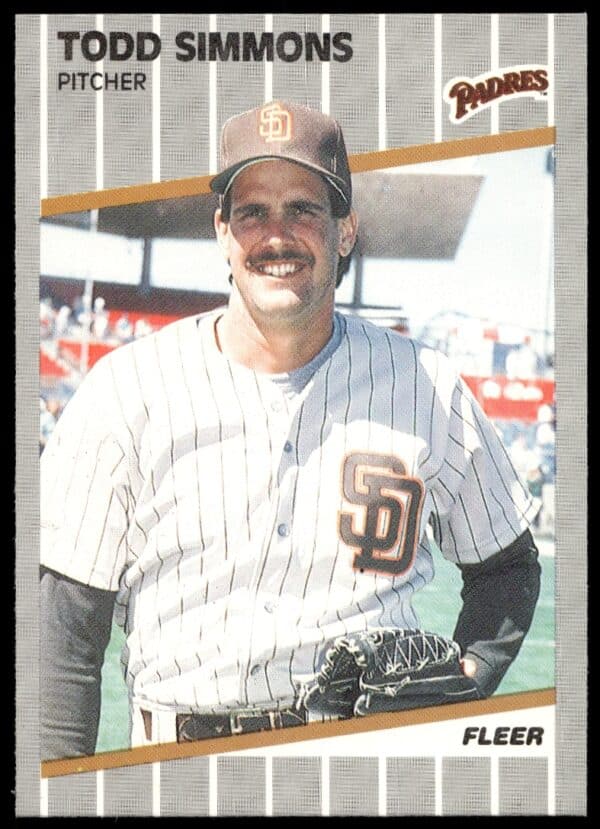 1989 Fleer Todd Simmons #318 (Front)