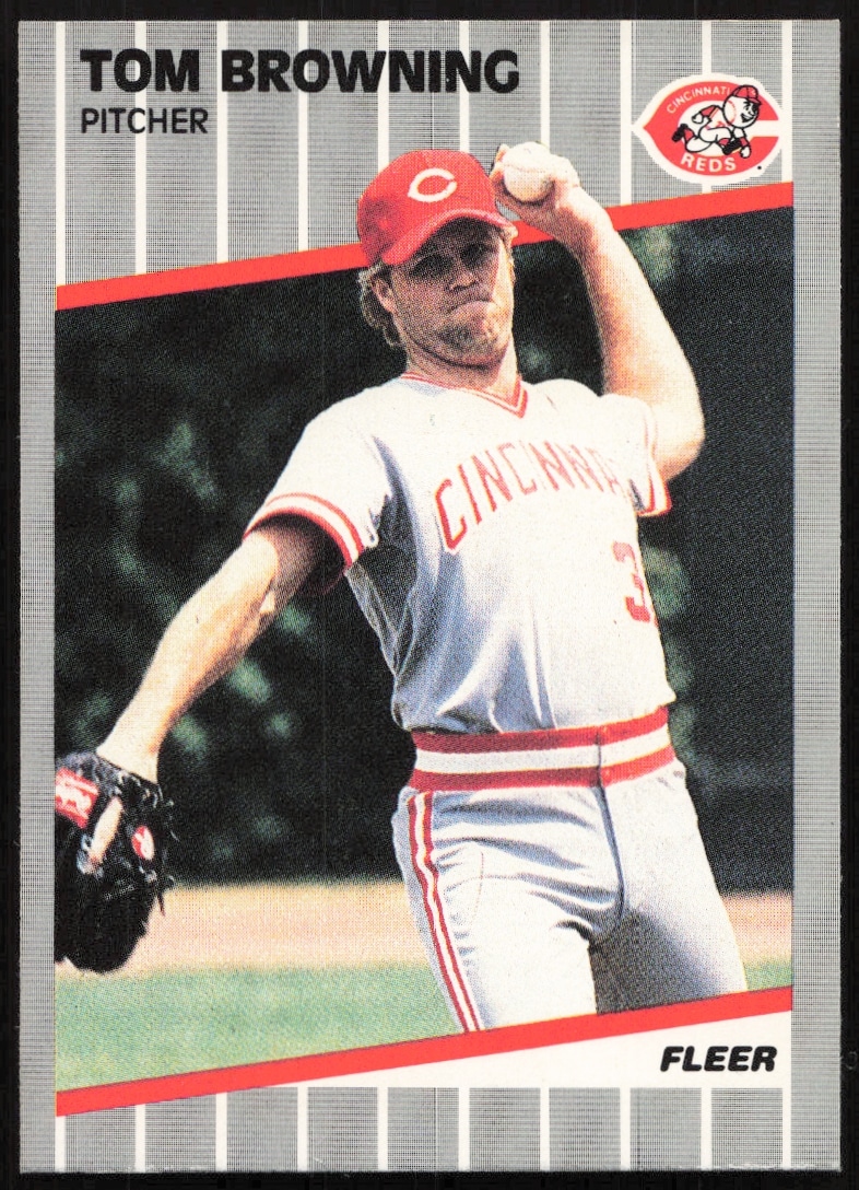 1989 Fleer Tom Browning #153 (Front)